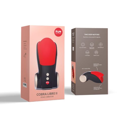 Fun Factory Cobra Libre 2 Penis Vibrator Red - Image 7