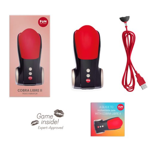 Fun Factory Cobra Libre 2 Penis Vibrator Red - Image 3
