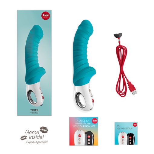 Fun Factory Tiger Vibrator Petrol Blue - Image 3