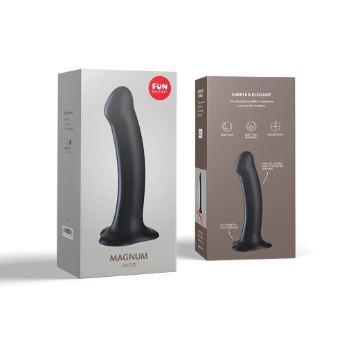 Fun Factory Magnum 7.5 In. Dildo Black - Image 7