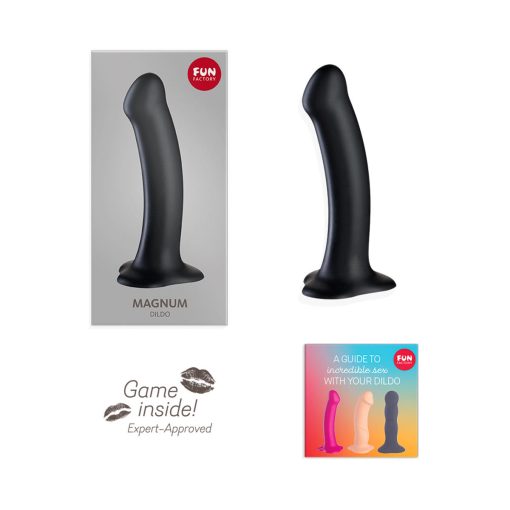 Fun Factory Magnum 7.5 In. Dildo Black - Image 3