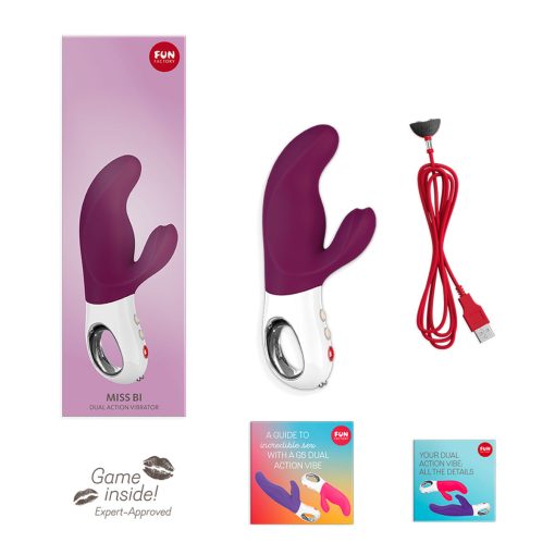 Fun Factory Miss Bi Dual Action Vibrator Grape - Image 3
