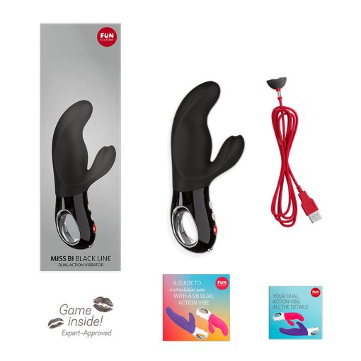 Fun Factory Miss Bi Black Line Dual Action Vibrator - Image 3