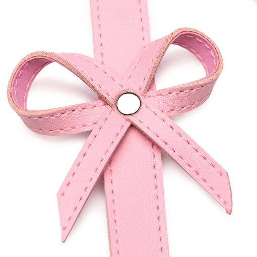 Strict Bondage Harness With Bows Pink Xl-2Xl - Image 4