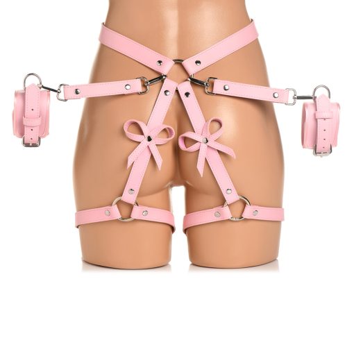Strict Bondage Harness With Bows Pink M/L - Image 6