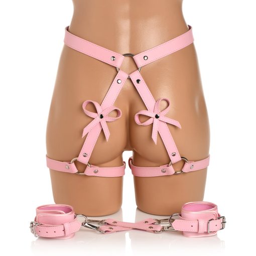 Strict Bondage Harness With Bows Pink M/L - Image 7