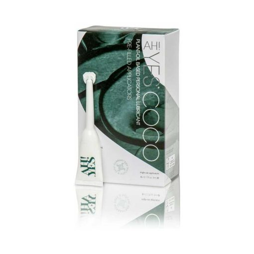 Ah! Yes Coco Plant-Oil Based Personal Lubricant Applicators 6-Pack 0.17 Oz.