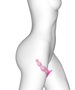 Strap-On-Me Dildo Plug Beads Large Raspberry
