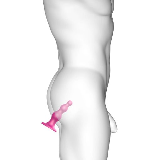 Strap-On-Me Dildo Plug Beads Large Raspberry - Image 3
