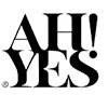 AH! YES brand logo – makers of organic lubricants and vaginal moisturizers.