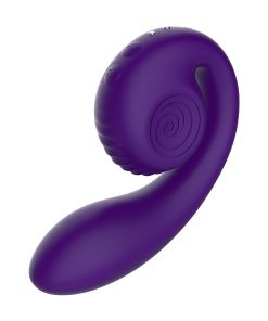Alternative view of SVibe Snail Gizi Dual Stim Rechargeable Vibrator Purple
