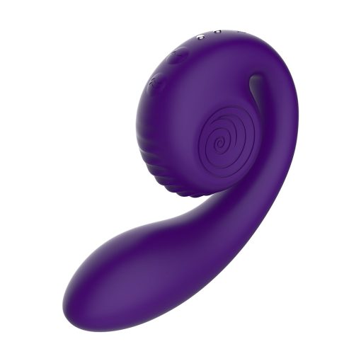 SVibe Snail Gizi Dual Stim Rechargeable Vibrator Purple - Image 2