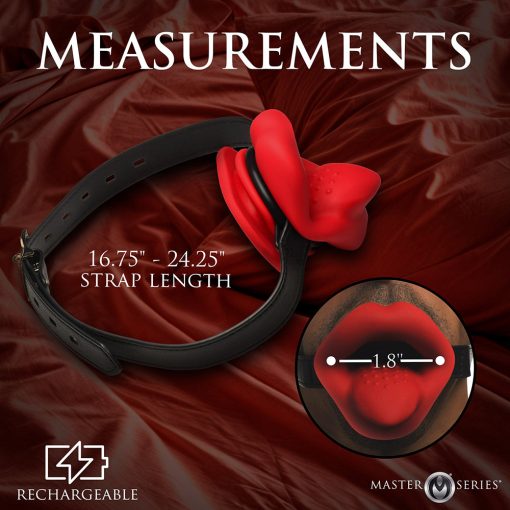 Master Series Vibrating Lips Mouth Gag - Image 7