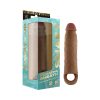 vibrating penis sheath mahogany FLEXSKIN silicone with remote control waterproof design