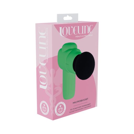 Loveline Microboost Massager Silicone Green