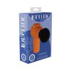 compact silicone body massager Loveline MicroBoost orange rechargeable waterproof 10 speed