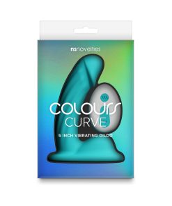 Colours Curve Vibrating 5 In. Dildo Teal