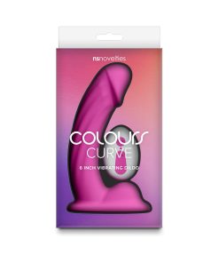 Colours Curve Vibrating 6 In. Dildo Pink
