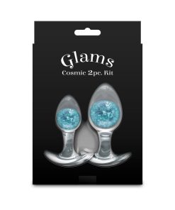 Cosmic Glams 2-Piece Plug Kit Blue 7 Cosmic Glams 2-Piece Plug Kit Blue