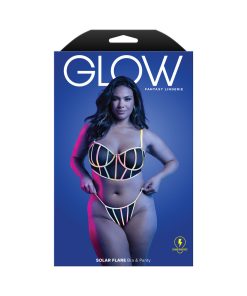 Fantasy Lingerie Glow Solar Flare Underwire Bra & Panty Queen Size