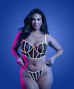 Fantasy Lingerie Glow Solar Flare Underwire Bra & Panty Queen Size