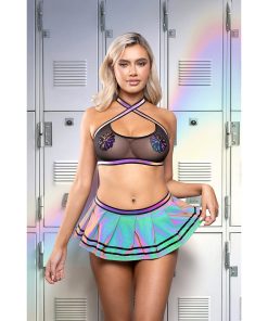 Let'S Glow! 5-Piece Costume Set S/M