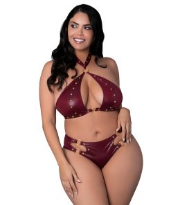 Lust Fetish Juno Burgundy Queen Size