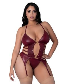 Lust Fetish Kira Burgundy Queen Size