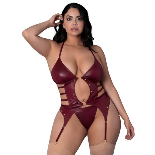 Lust Fetish Kira Burgundy Queen Size - Image 2