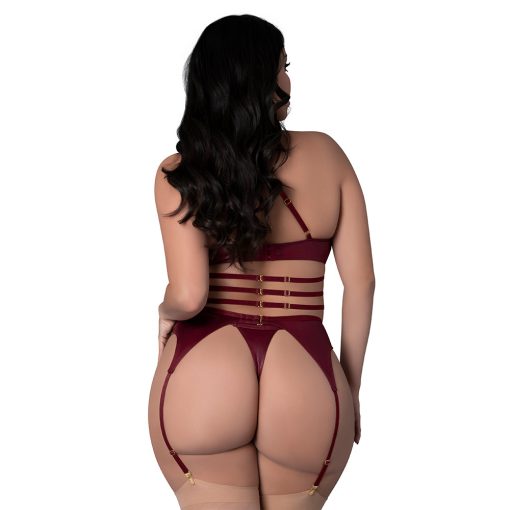 Lust Fetish Kira Burgundy Queen Size - Image 4
