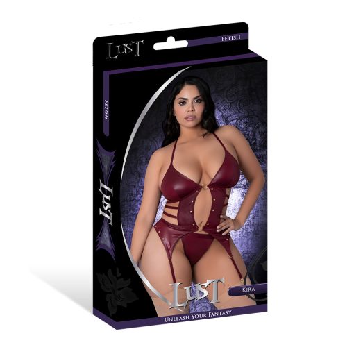 Lust Fetish Kira Burgundy Queen Size - Image 5