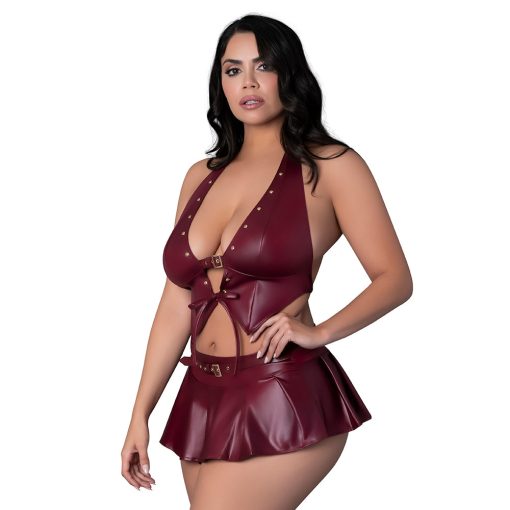 Lust Fetish Seraphina Burgundy Queen Size - Image 4