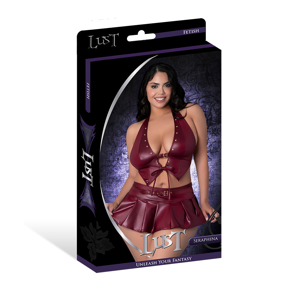 Lust Fetish Seraphina Burgundy Queen Size 6 Lust Fetish Seraphina Burgundy Queen Size - Image 6