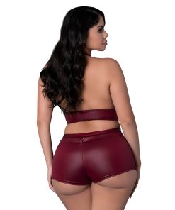 Lust Fetish Thalia Burgundy Queen Size