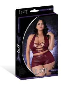 Lust Fetish Thalia Burgundy Queen Size