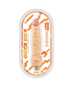 Quick Dick Lone Rider 8 In. Vibrating Flexible Dildo