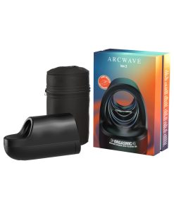 Arcwave Ion 2 black luxury stroker with Pleasure Air technology and CleanTech silicone
