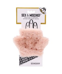 Sportsheets Sex & Mischief Peaches 'N Creame Spiked Sensory Glove