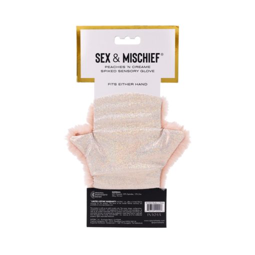 Sportsheets Sex & Mischief Peaches 'N Creame Spiked Sensory Glove - Image 3