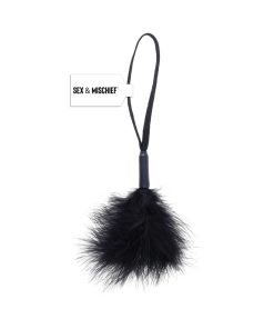 Sportsheets Sex & Mischief Peaches 'N Creame Wrist Feather Tickler Black