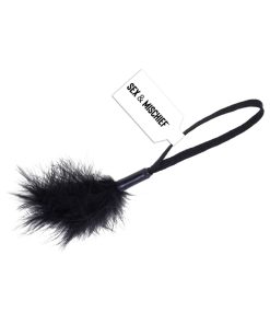 Alternative view of Sportsheets Sex & Mischief Peaches 'N Creame Wrist Feather Tickler Black