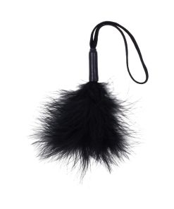Sportsheets Sex & Mischief Peaches 'N Creame Wrist Feather Tickler Black