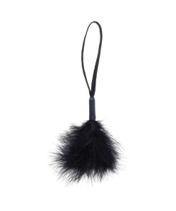 Sportsheets Sex & Mischief Peaches 'N Creame Wrist Feather Tickler Black