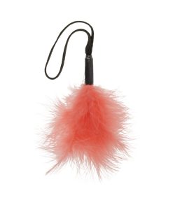Sportsheets Sex & Mischief Peaches 'N Creame Wrist Feather Tickler Peach