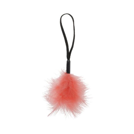 Sportsheets Sex & Mischief Peaches 'N Creame Wrist Feather Tickler Peach - Image 4