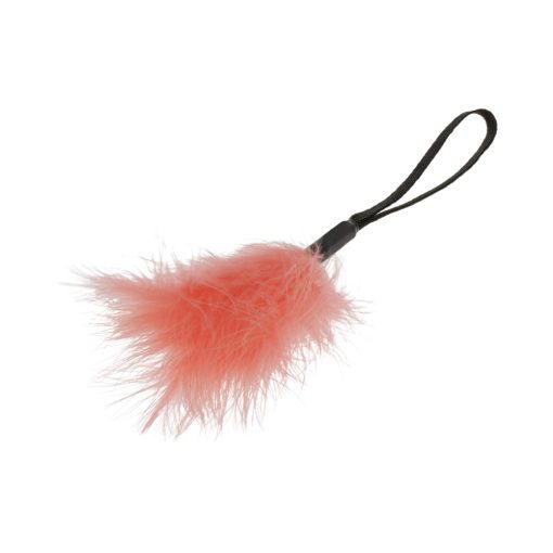 Sportsheets Sex & Mischief Peaches 'N Creame Wrist Feather Tickler Peach - Image 5