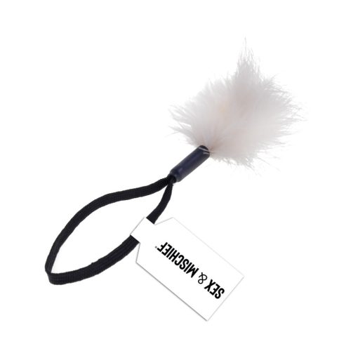 Sportsheets Sex & Mischief Peaches 'N Creame Wrist Feather Tickler Creame - Image 2