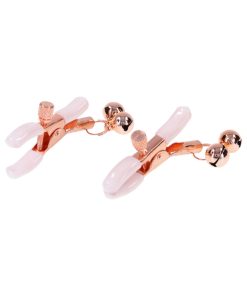 Sportsheets Sex & Mischief Peaches 'N Creame Bell Nipple Clamps