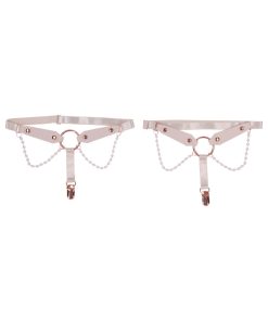 Sportsheets Sex & Mischief Peaches 'N Creame Pearl Garters