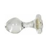 Crystal Delights Small Clear Plug With Gem Aurora Borealis